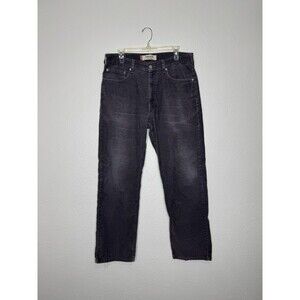 Vintage Levi's 505 Corduroy Pants Men's Size 34x30 Gray Straight Fit Cords Y2K
